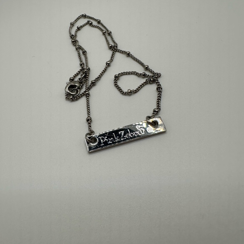 Pink Zebra Necklace